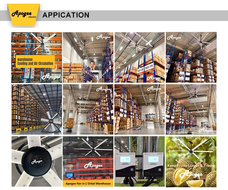 Industrial Ceiling Hvls Fan, 110V, 13600m³ - detail 32