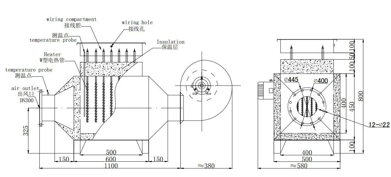 Electric Air Duct Heater, 10kw, 20kw, 30kw, 360v - detail 8