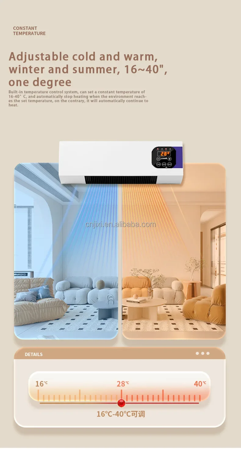 Electric Heater, 2000W, Wall - detail 14