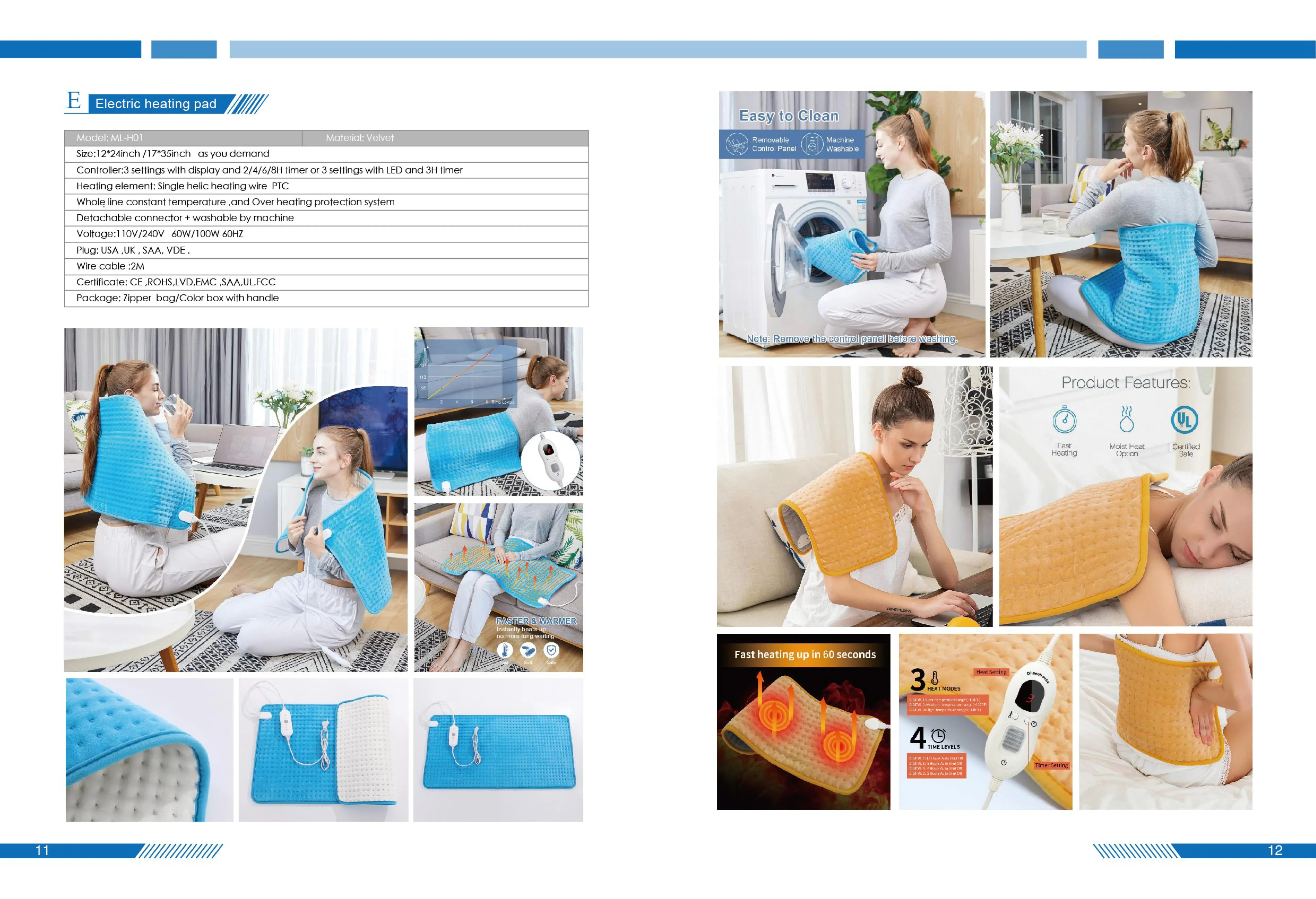 Heating Pad Thermal Blanket, Portable, PTC - detail 30