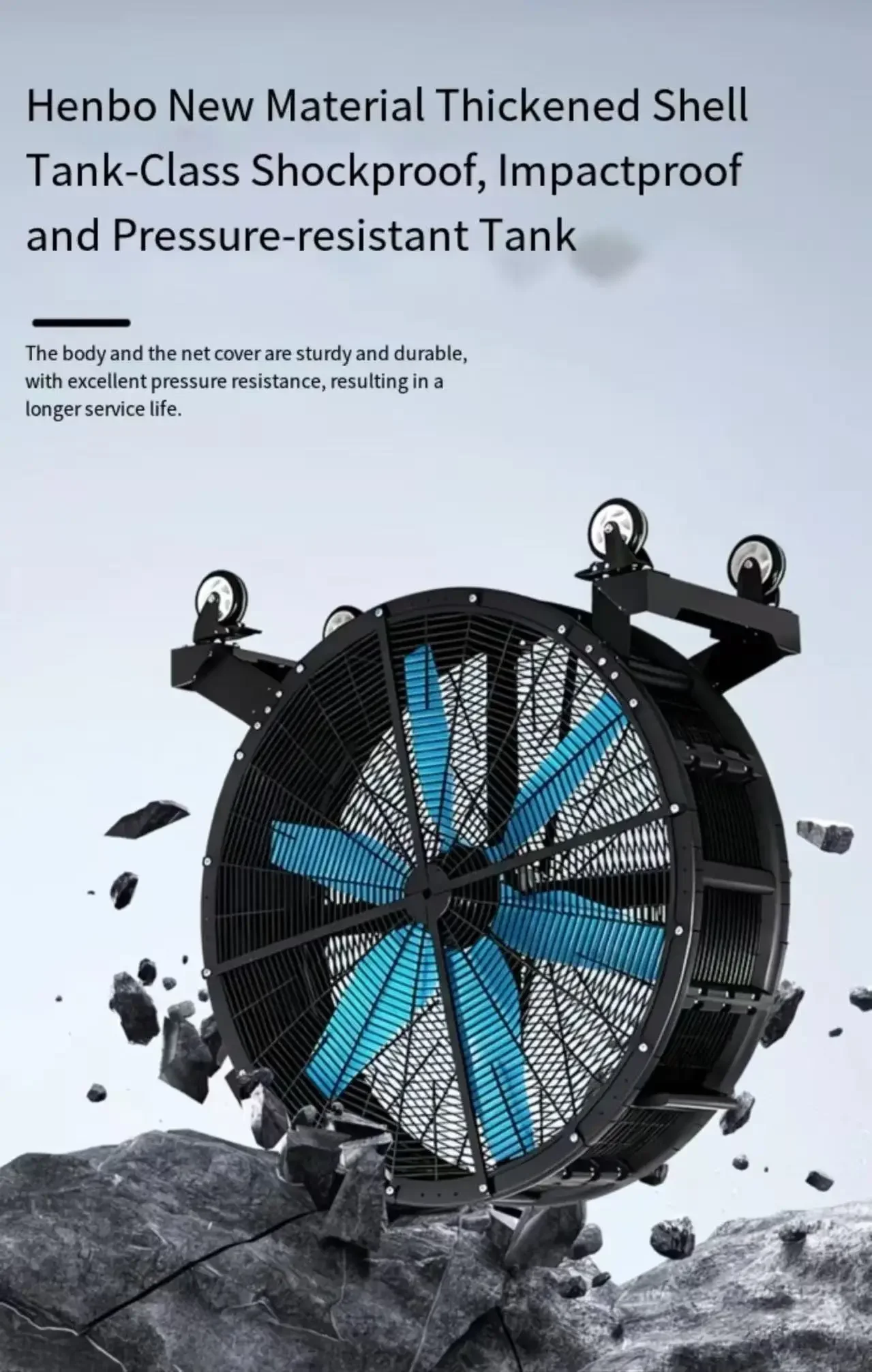 Mobile Portable Drum Fan, Axial, AC 100V~240V, Electric - detail 10