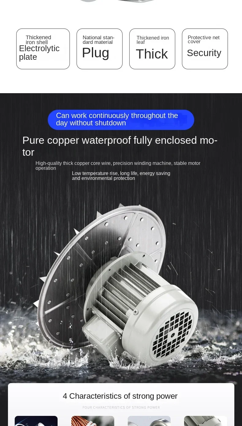 Centrifugal Fan, 250W, 220V - detail 8