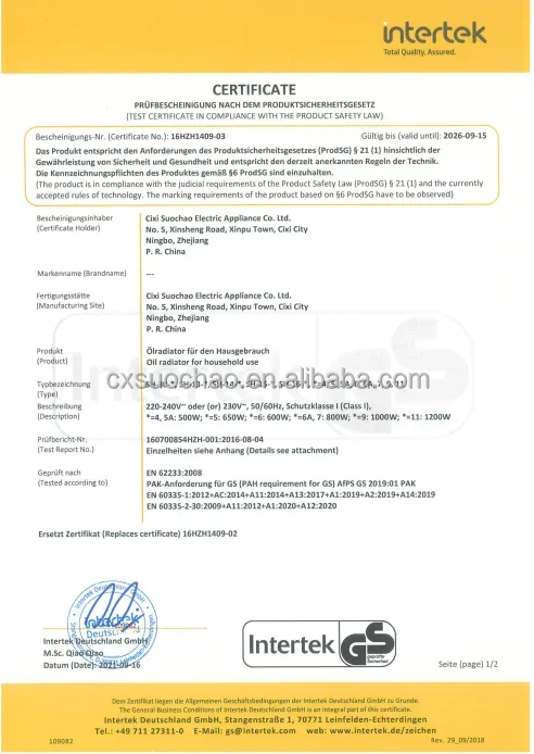 Oil Filled Radiator, 1500W, Portable, 12H - detail 20
