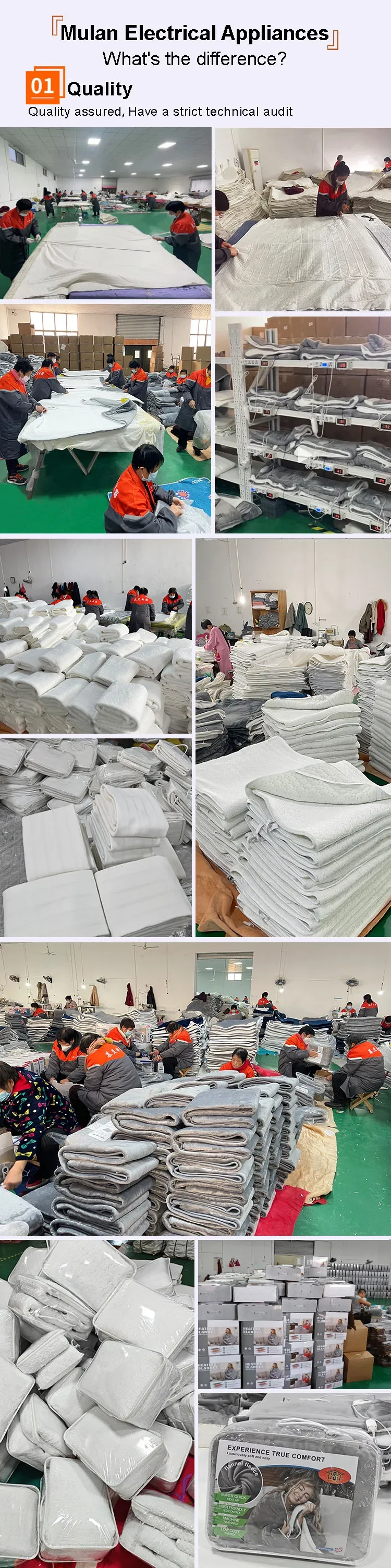 Home Electric Heating Blanket, 220V, 150*80CM/160*130CM - detail 30