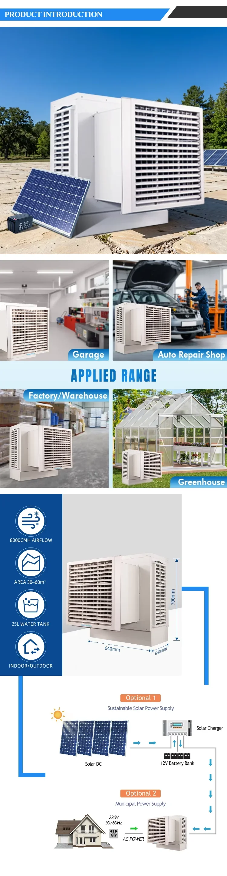 Window Air Conditioner, Solar, wall, 12v - detail 2