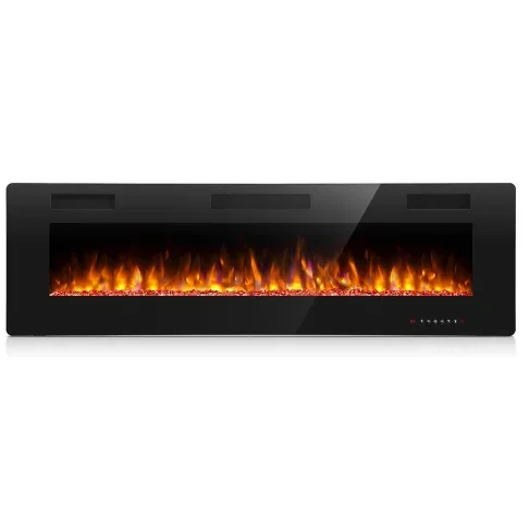 Electric Fireplace, 60-Inch, Wall, 750/1500W - detail 2