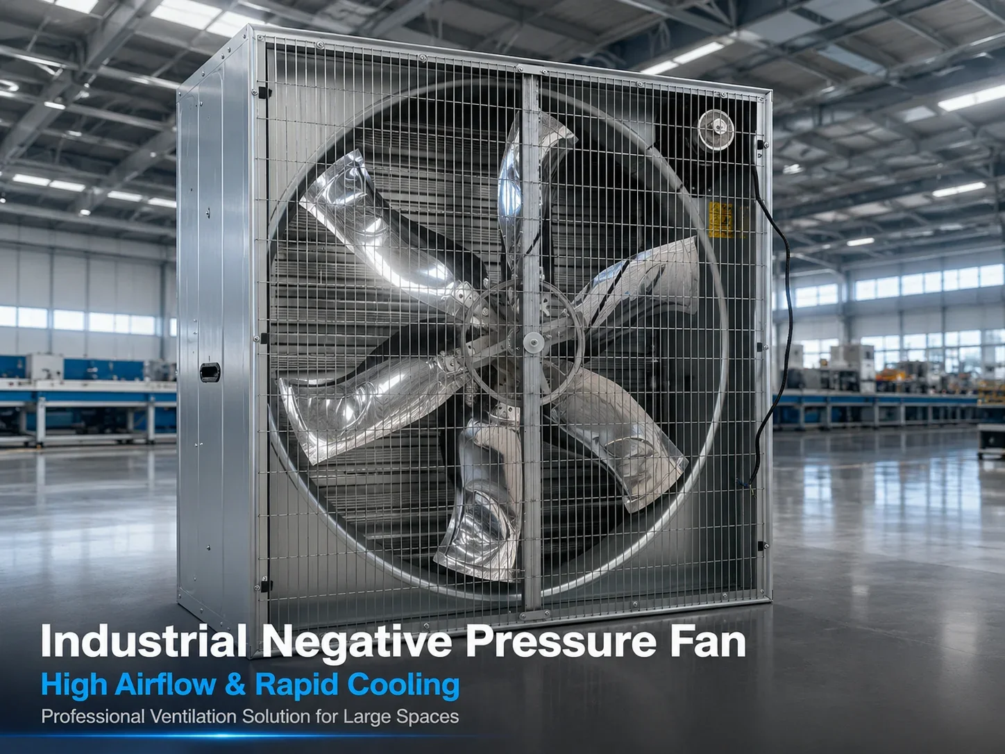 Industrial Workshop Exhaust Fan, 54-Inch, Wall - detail 6