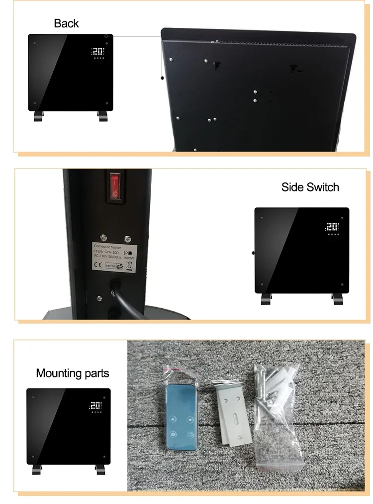 Electric Convection Heater, 2000W, Wall, WIFI - detail 8