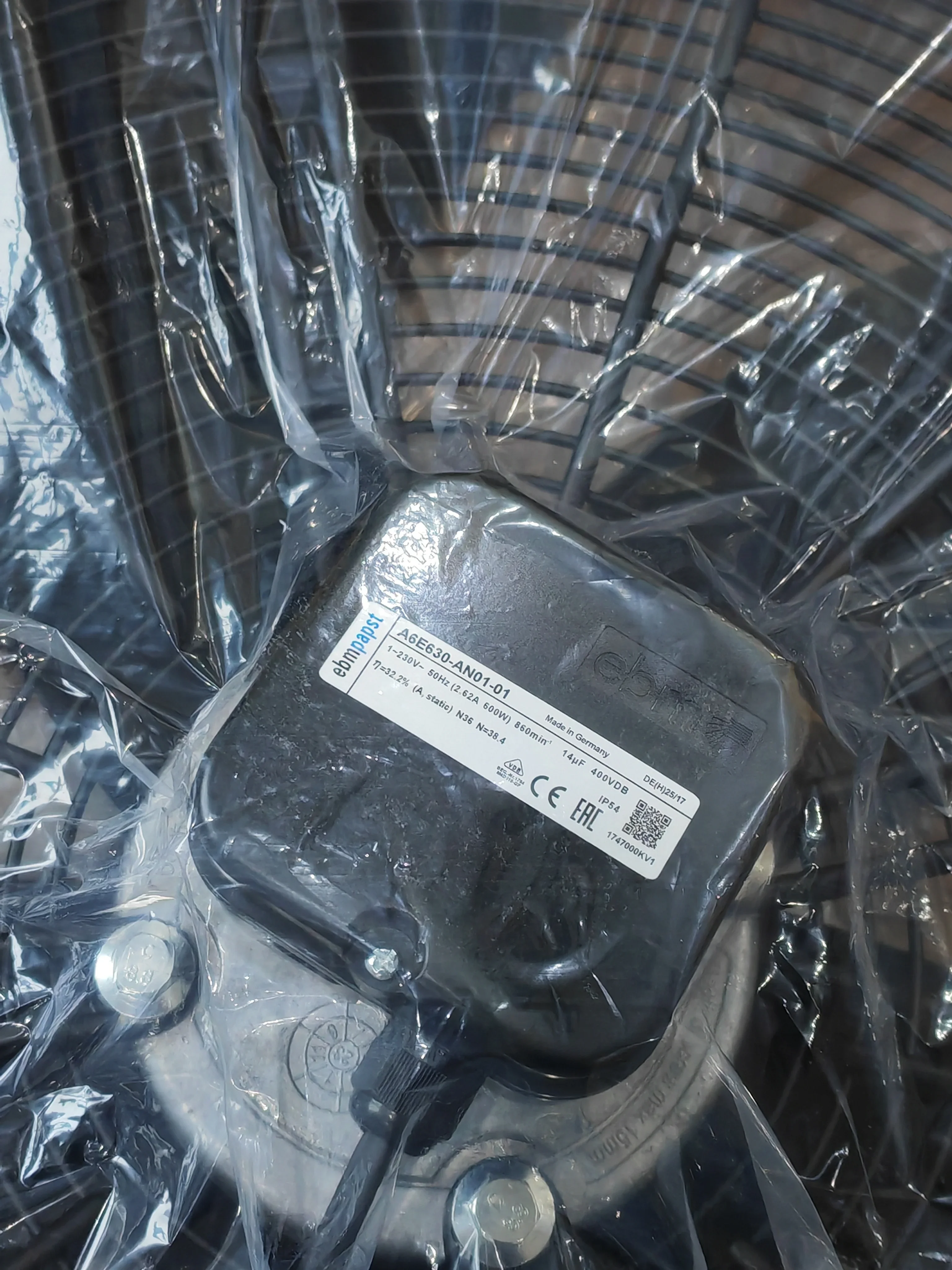 Axial Fan, A6E630-AN01-01, 230V, 600W, 860RPM - detail 10