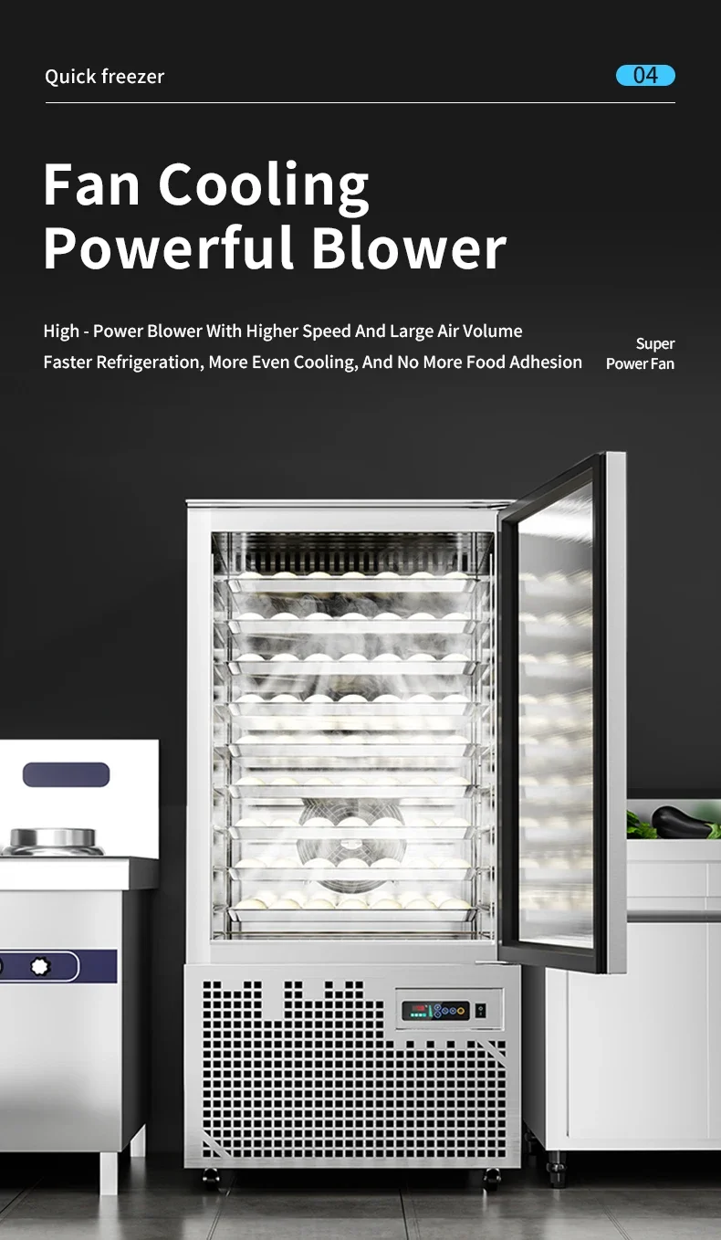 Blast Freezer, 10-Tray, Stainless, Steel - detail 8