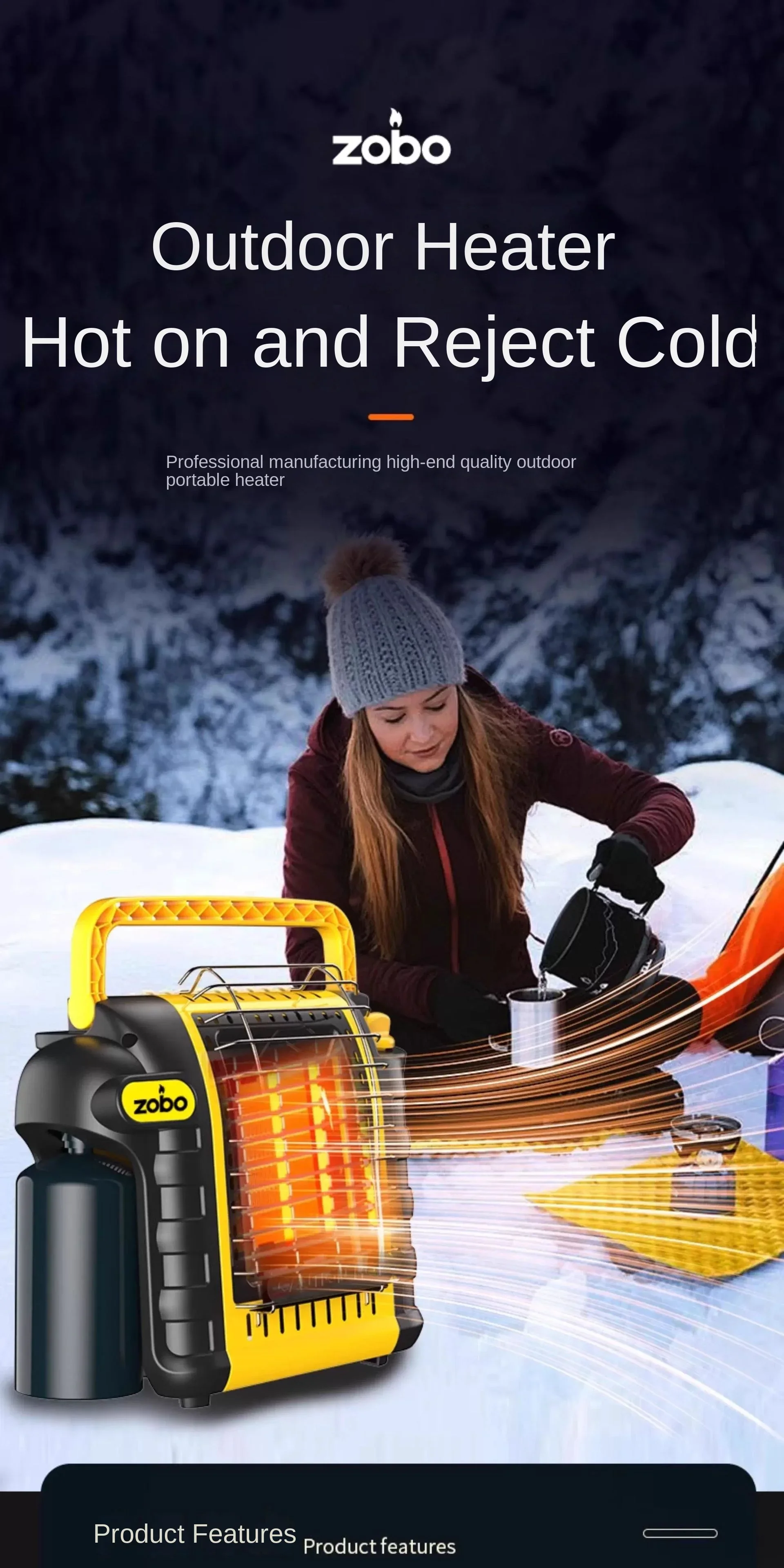Propane Outdoor Heater, Portable, LPG - detail 2