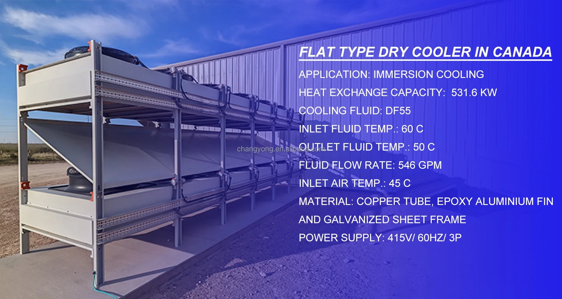 Dry Cooler, 100kw, customize, Stainless Steel - detail 14