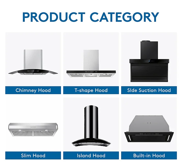 Hood Kitchen Exhaust Fan, Electric, Tempered glass - detail 6