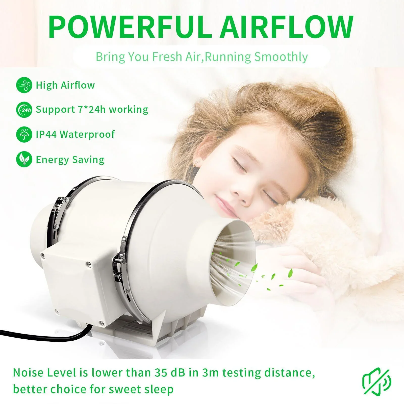 Exhaust Fan, 100mm, 220v 50, Corded Electric - detail 12