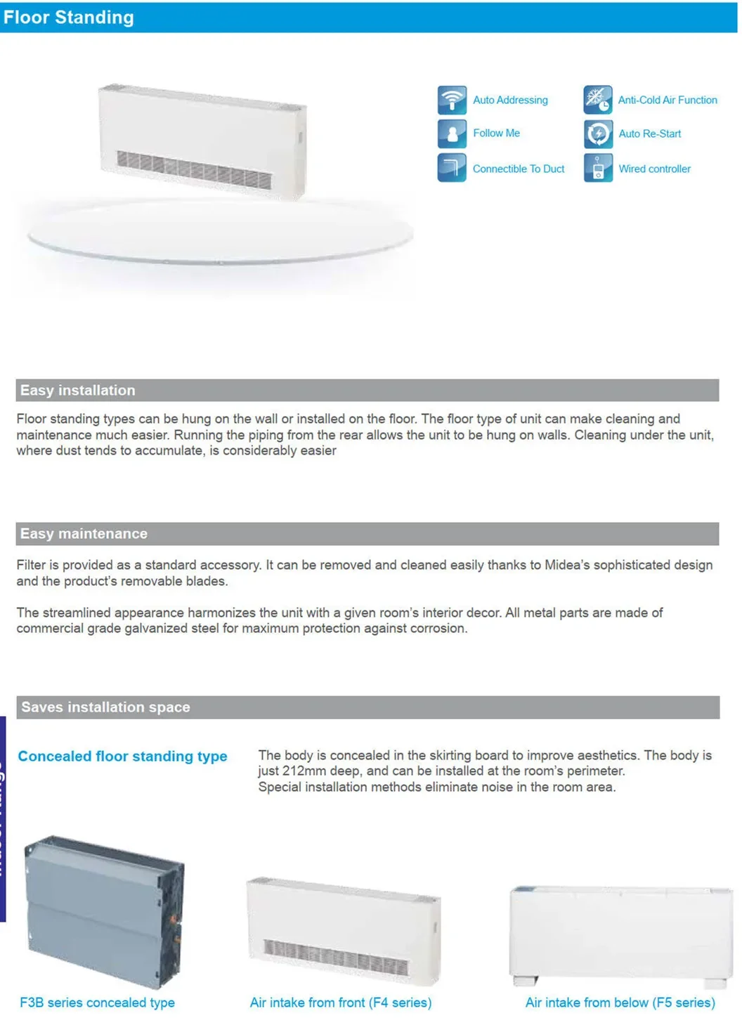 Ceiling Floor VRF Central Air Conditioner, Multi-Split, WiFi Control - detail 6
