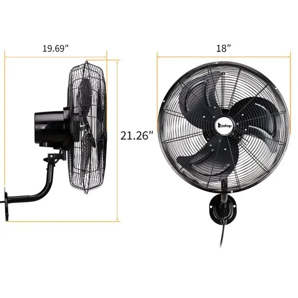 Wall Fan, 18-Inch, 4592, CFM - detail 4