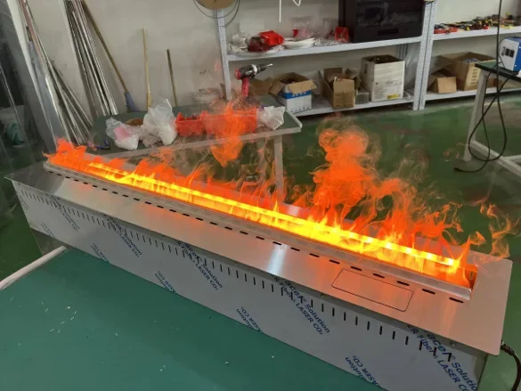 Electric Fireplace, 3D, 1000W, Metal - detail 26