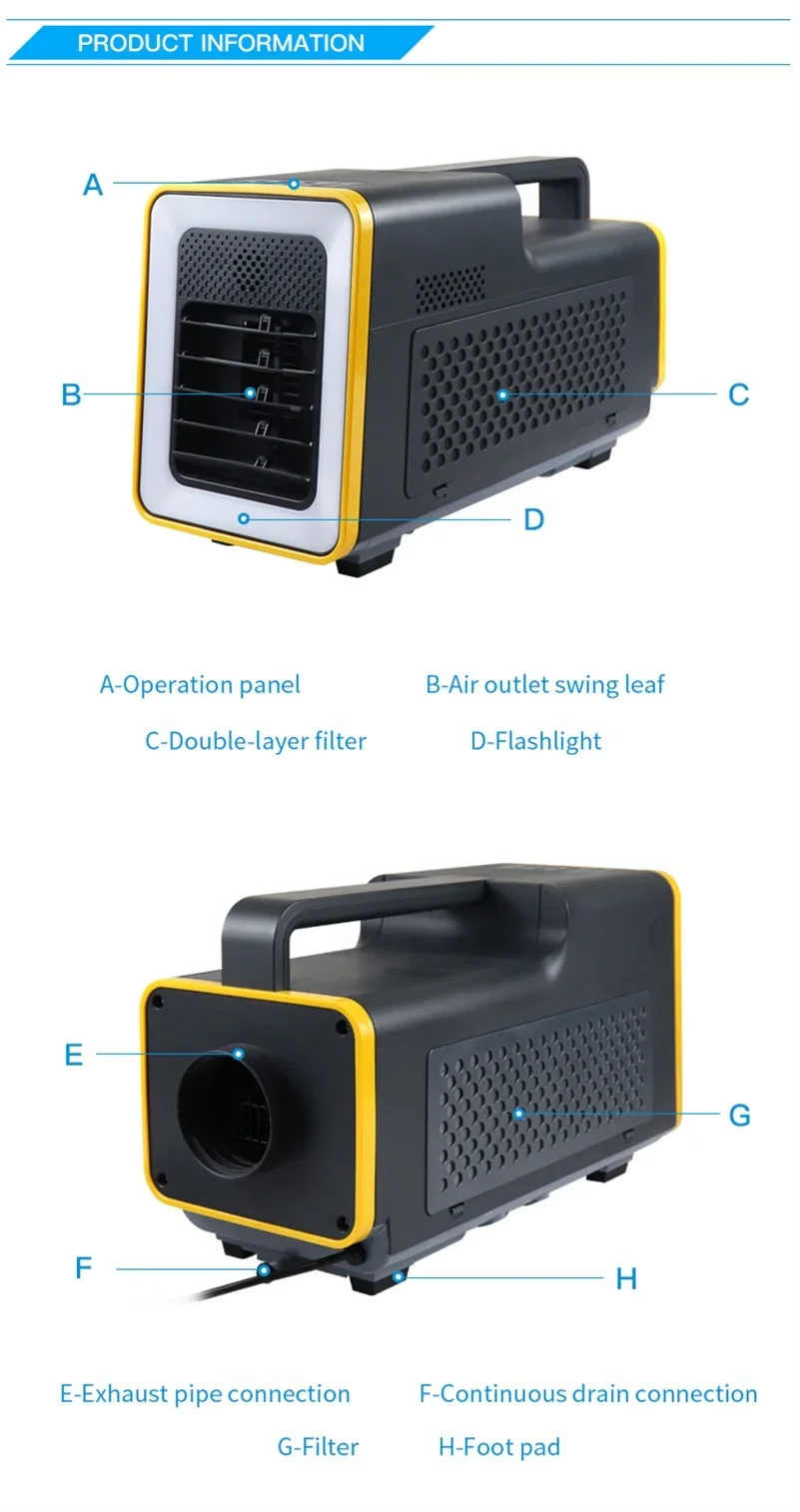 Portable Air Conditioner, USB, 100~240V, <6000 - detail 14