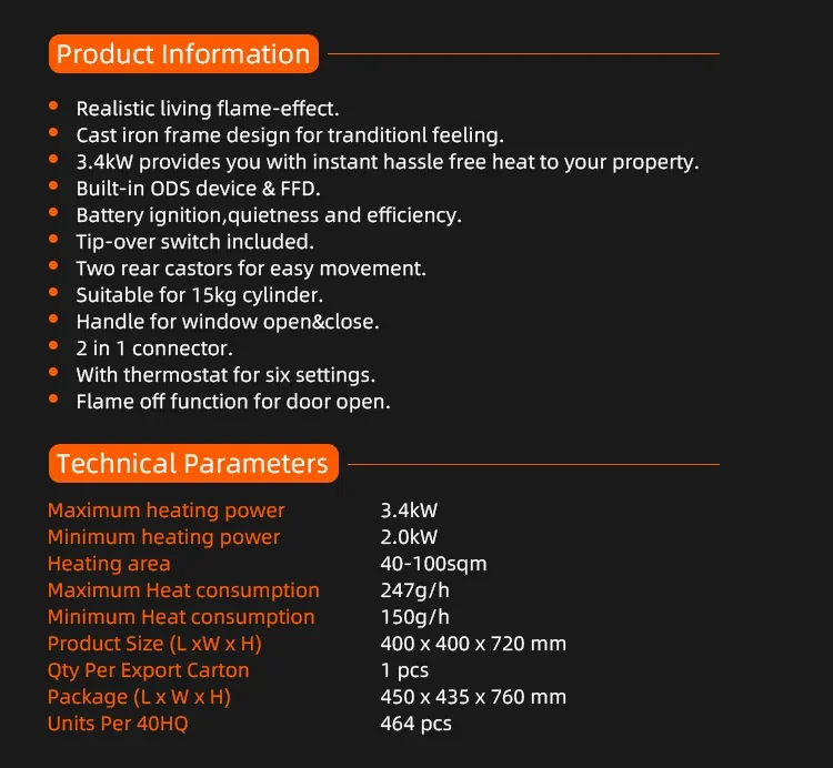 Gas Heater, Portable, FH-508B, LPG - detail 6