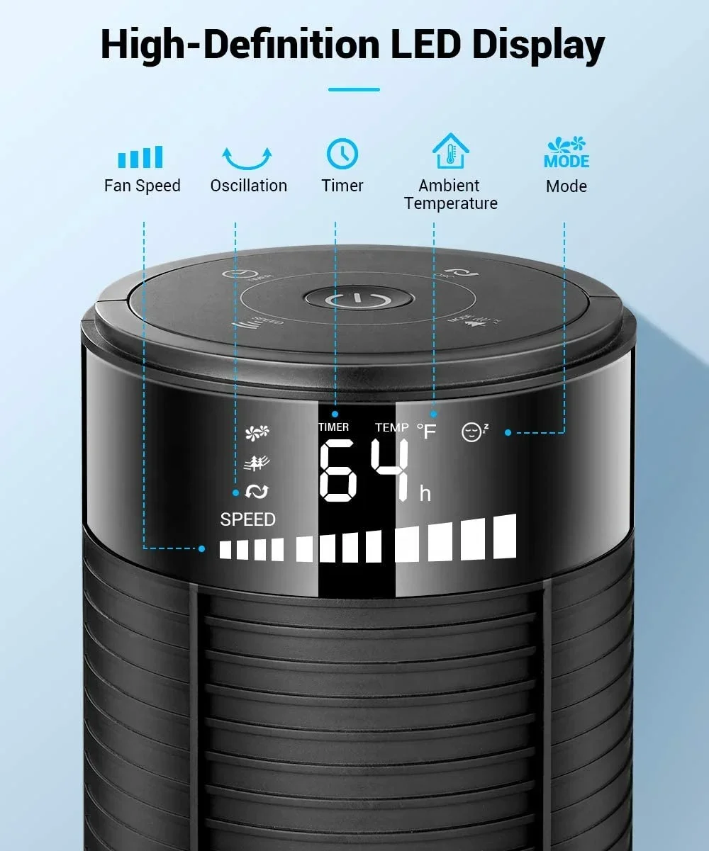 Tower Fan, Plastic, 45W(0.06hp) - detail 10