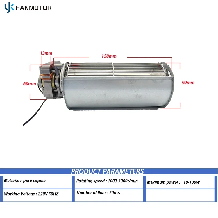 Cross Flow Fan, 6013, 60mm, Tangential - detail 8
