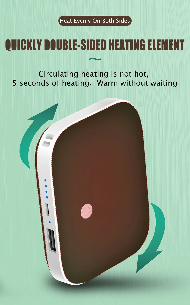 Hand Warmer, MQ-P81B, Portable, 10000mAh, 5V - detail 6