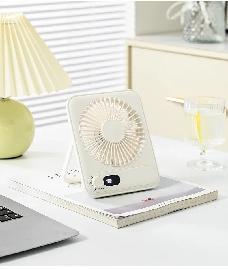 Plastic Table Fan, Portable, USB, 1200mAh, Brushless - detail 36