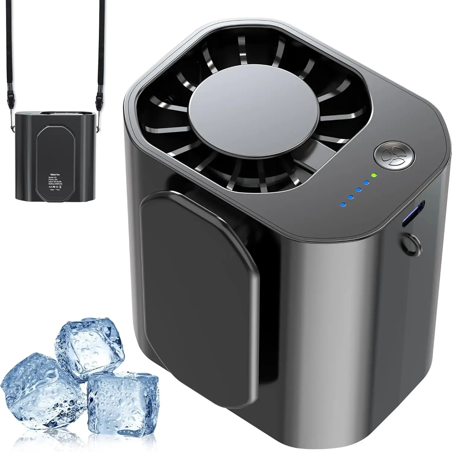 Waist Usb Fan, Plastic, Portable - detail 18