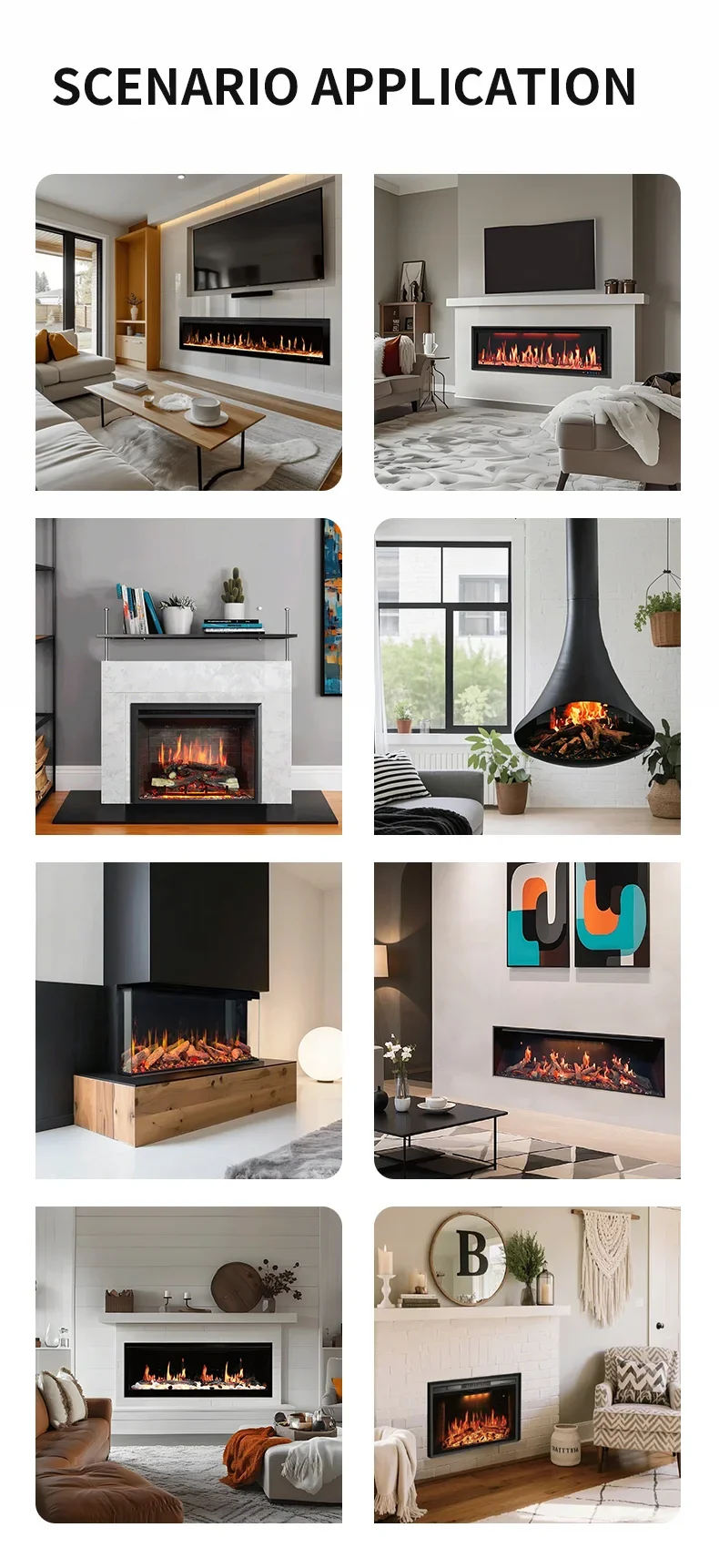 Water Vapor Fireplace, SF1000, 3D - detail 42