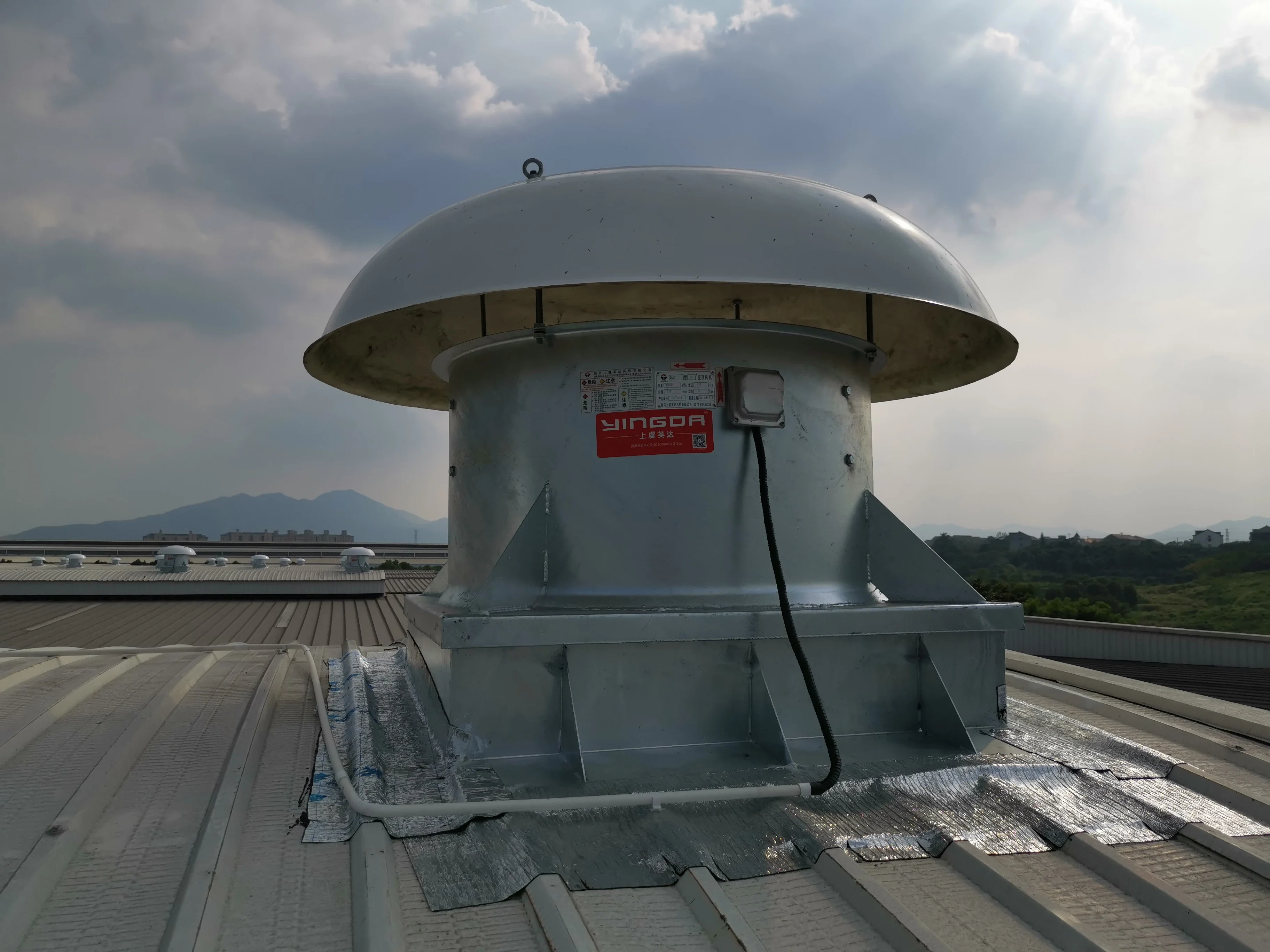 Mounted Industrial Exhaust Fan, Aluminum, Axial, Roof - detail 2