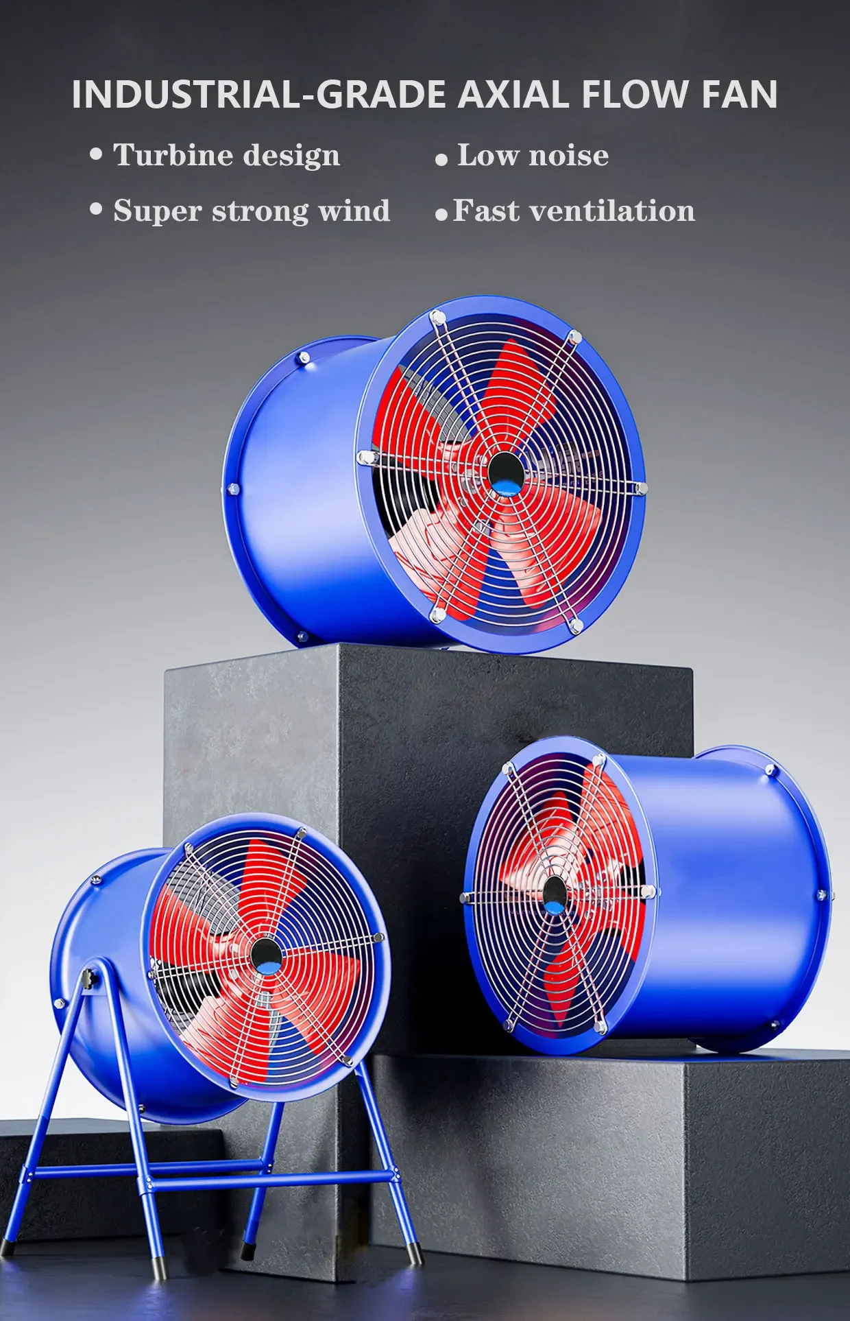 Ventilation Drum Blower, 30Inch, 380V220V415V, 37200m3 - detail 2