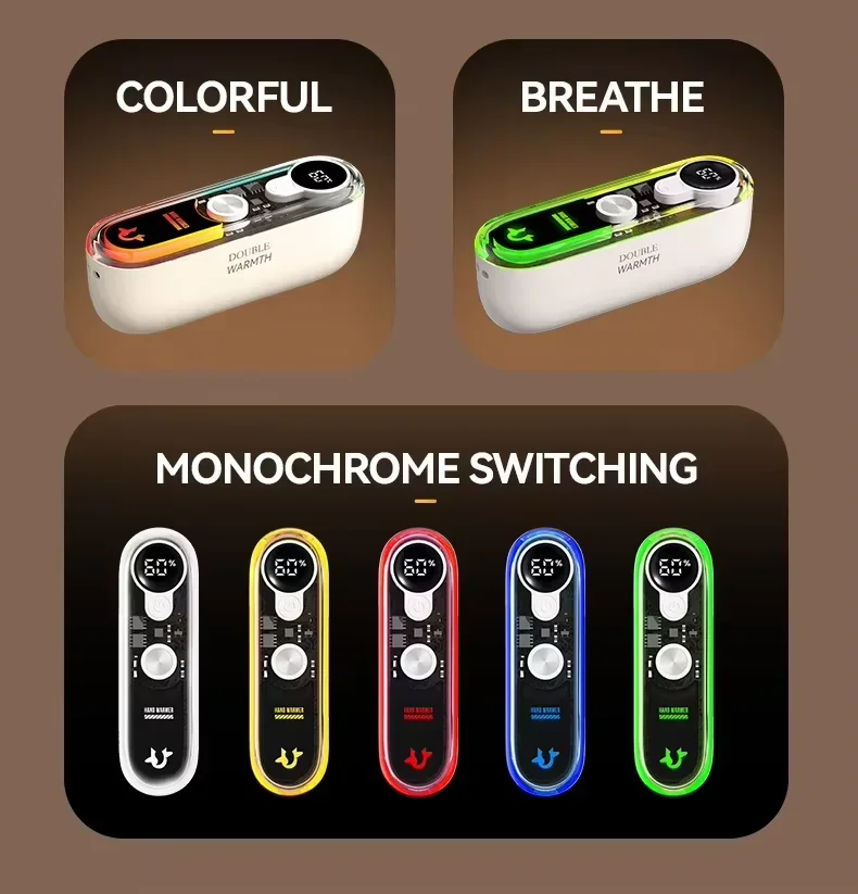 Hand Warmer, 5000mAh, LCD, LED, USB-C - detail 12