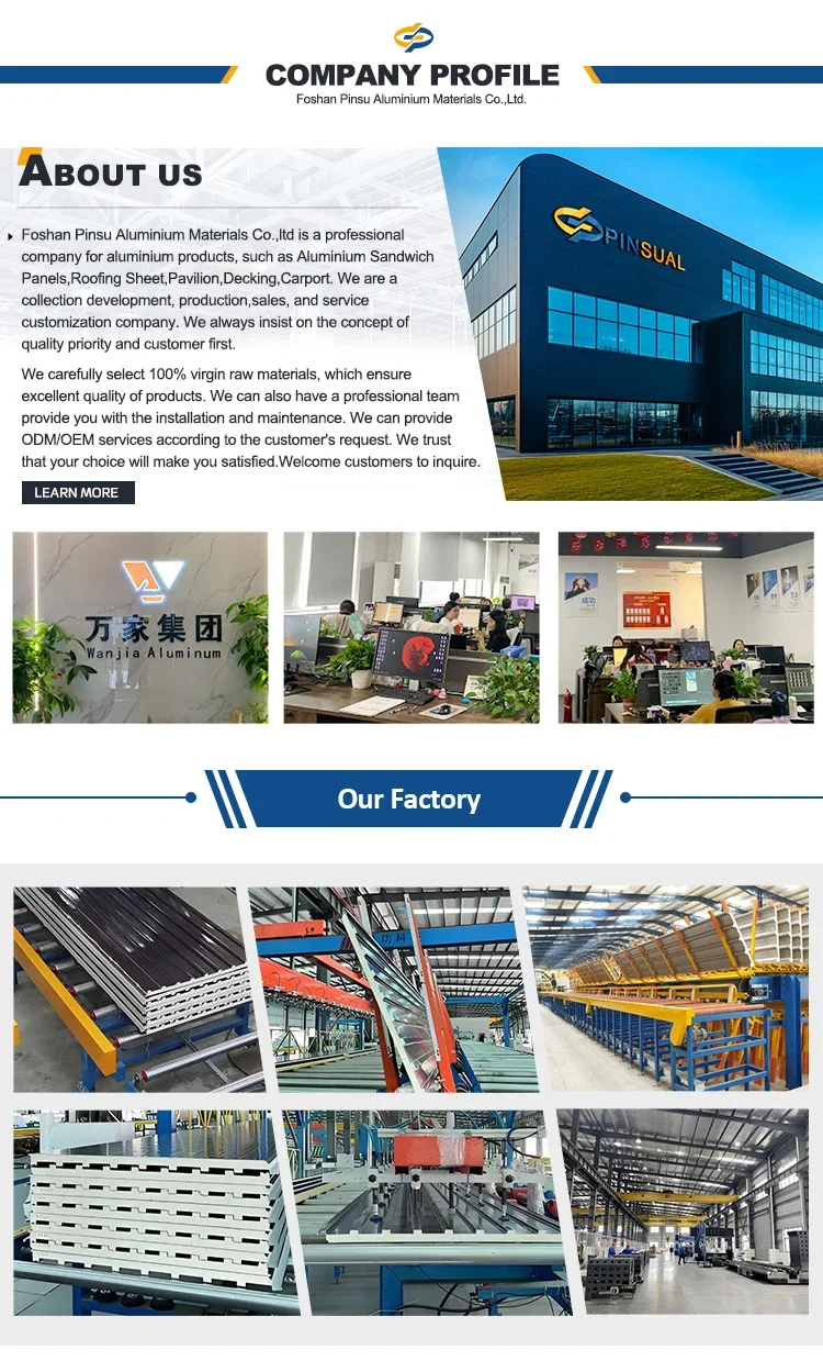 Outdoor Aluminum Sandwich Panel, Roof, 100% QC Testing - detail 24