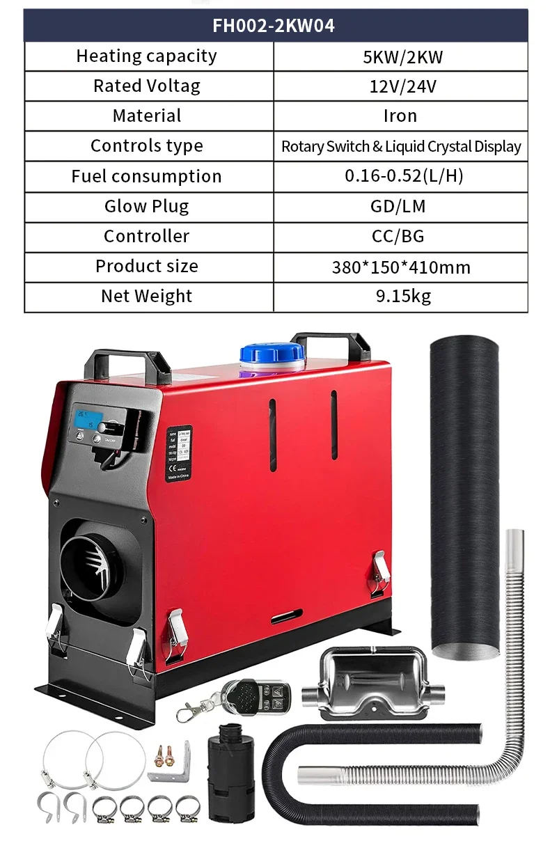 One Diesel Heater, 12v, 24V, 2kw - detail 6