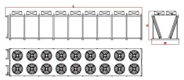 Dry Cooler, 100kw, customize, Stainless Steel - detail 30
