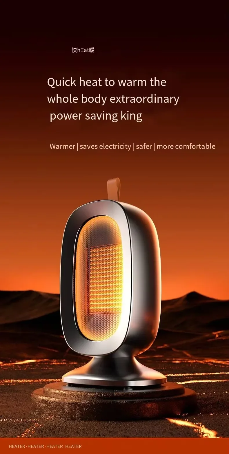 Mini Ptc Heater, Portable, 1200W, ABS - detail 2