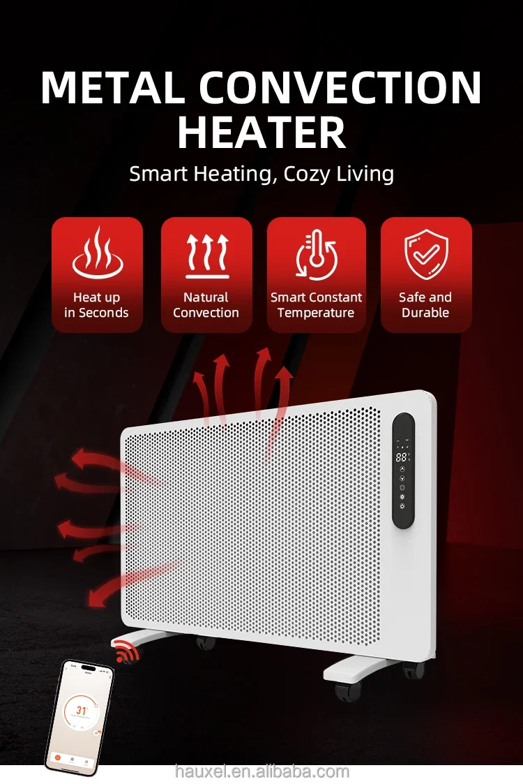 Portable Electric Convection Heater, 2400W, IPX4 - detail 2