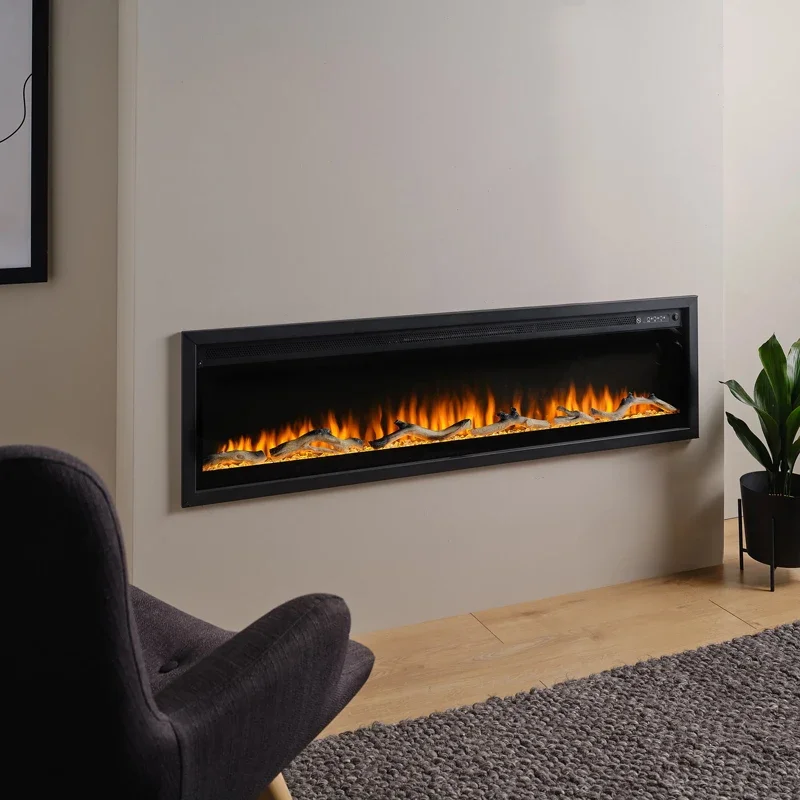 Electric Fireplace, Wall, 2000W, Metal - detail 10