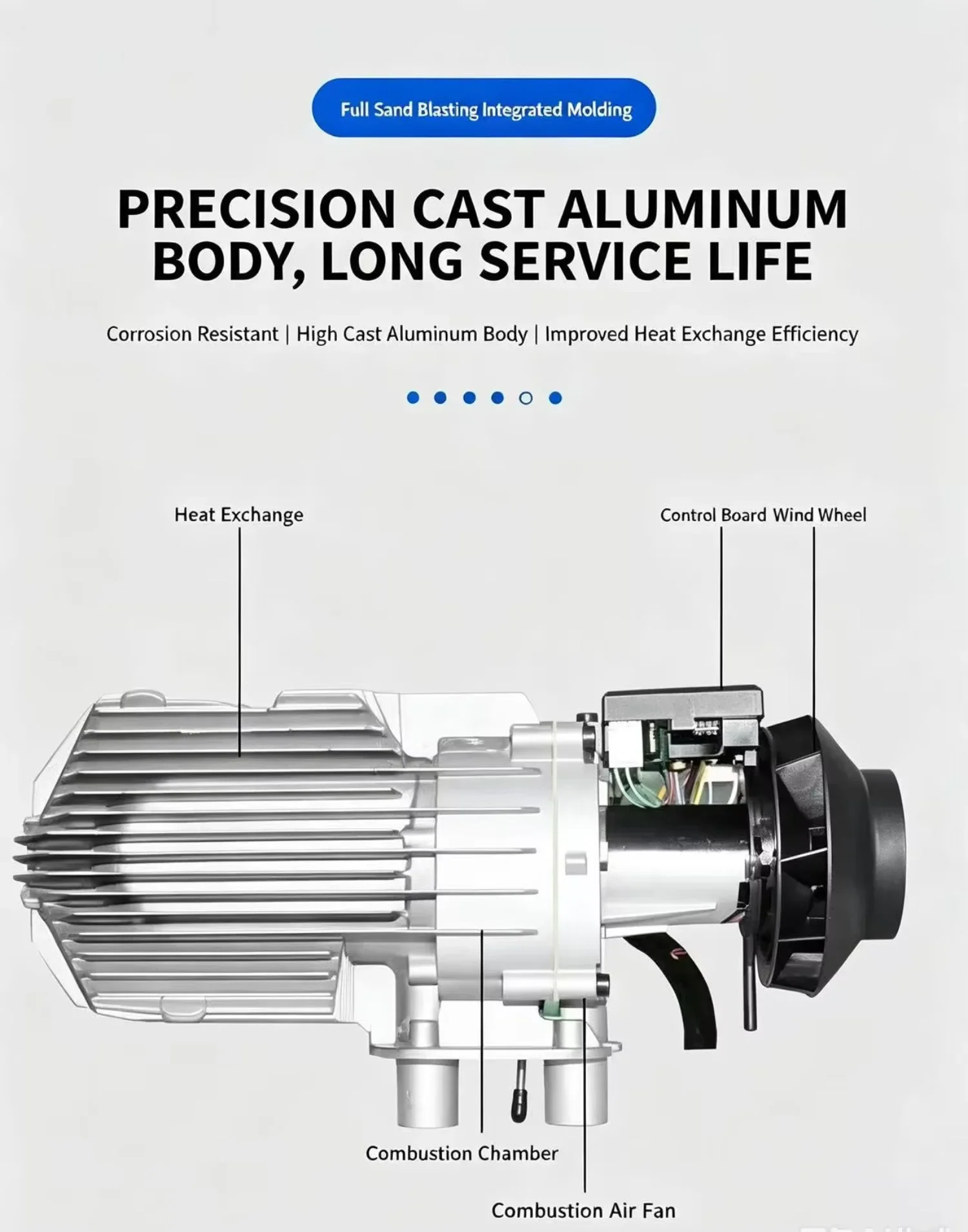 Aluminum Shell Diesel Heater, 5KW, 12V, ltcv-5KW - detail 14