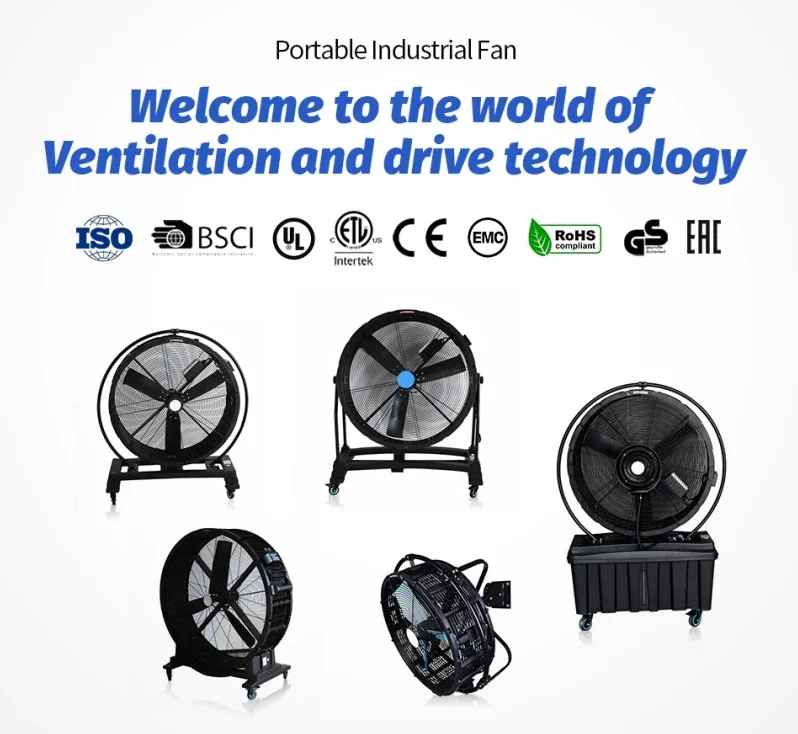 High Velocity Duct Fan, 220V, Portable, Aluminum - detail 2
