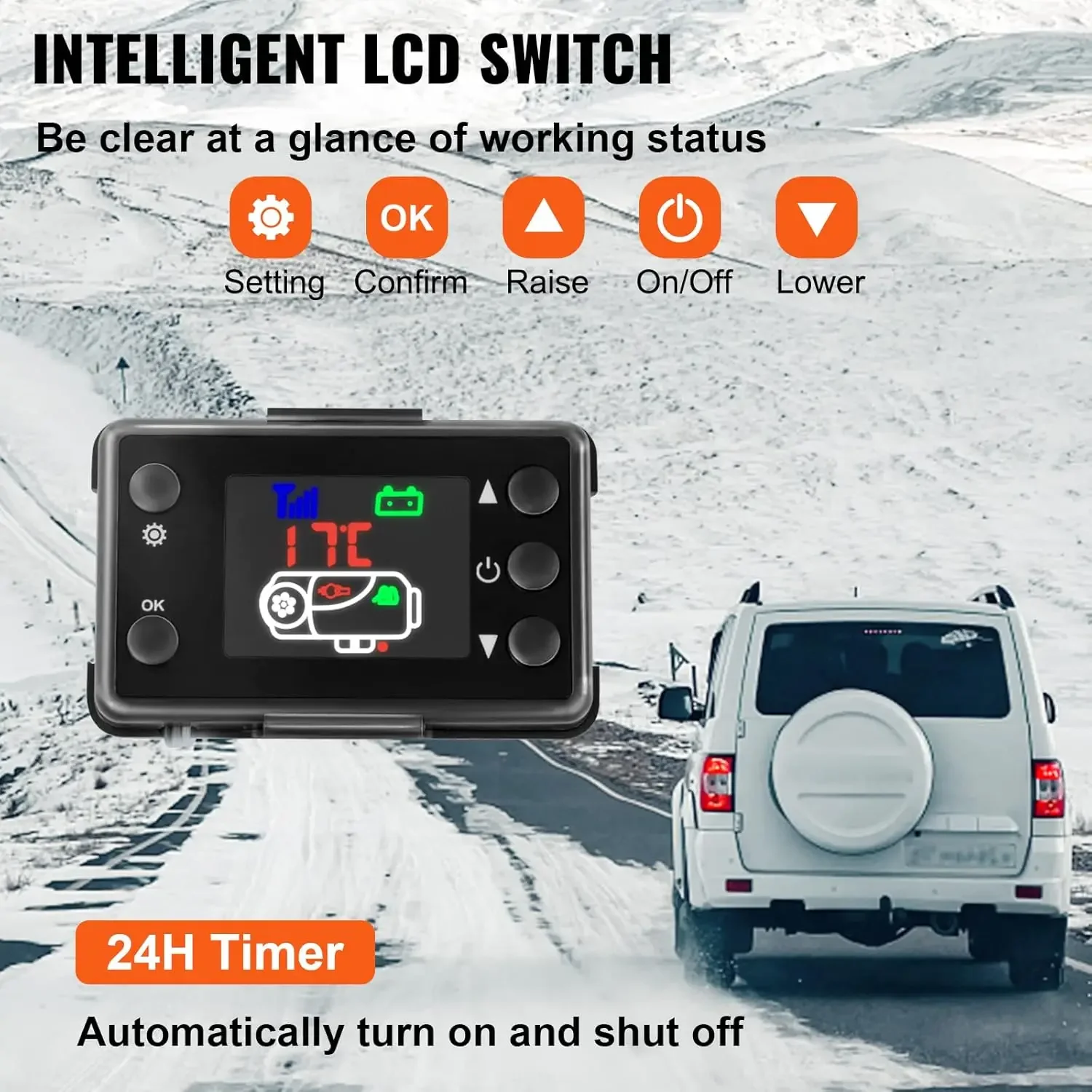 Portable Indoor Parking Heater, 5KW, LCD - detail 6