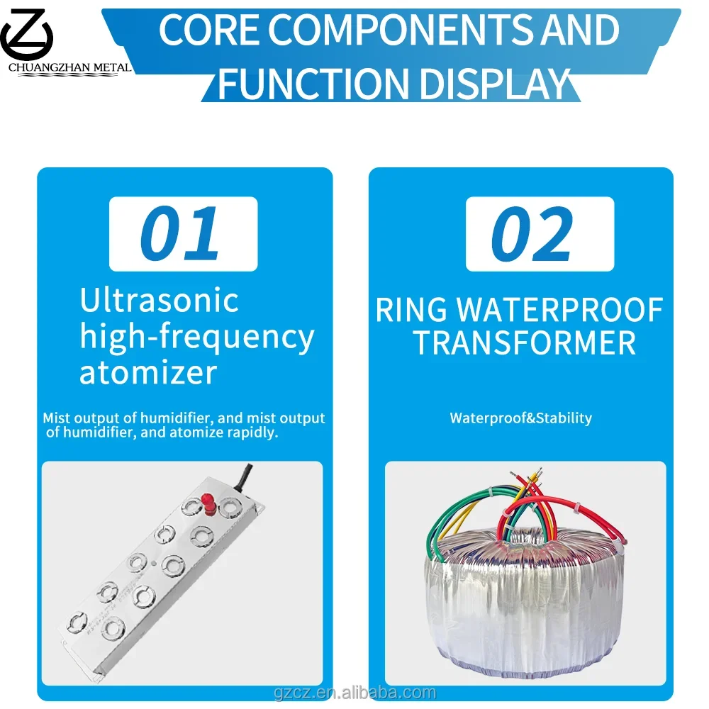 Capacity Industrial Ultrasonic Humidifier, 3-21KG/h, 110-240v - detail 14