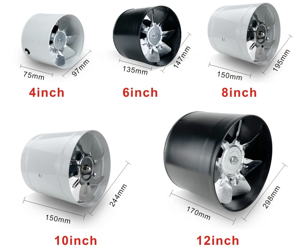 Line Duct Fan, 150mm, 220V or OEM, Electric - detail 26