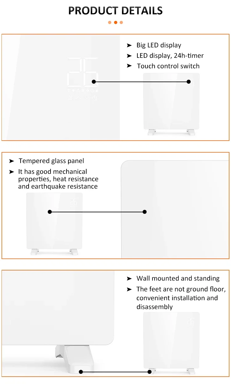 Electric Fireplace, 1000w, 1500w, 2000w, Wall - detail 12