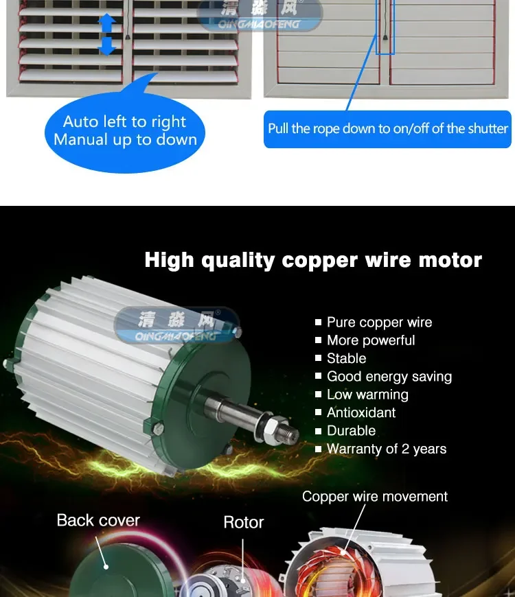 Mounted Desert Air Cooler, 380V, Wall, 18000cmh - detail 8