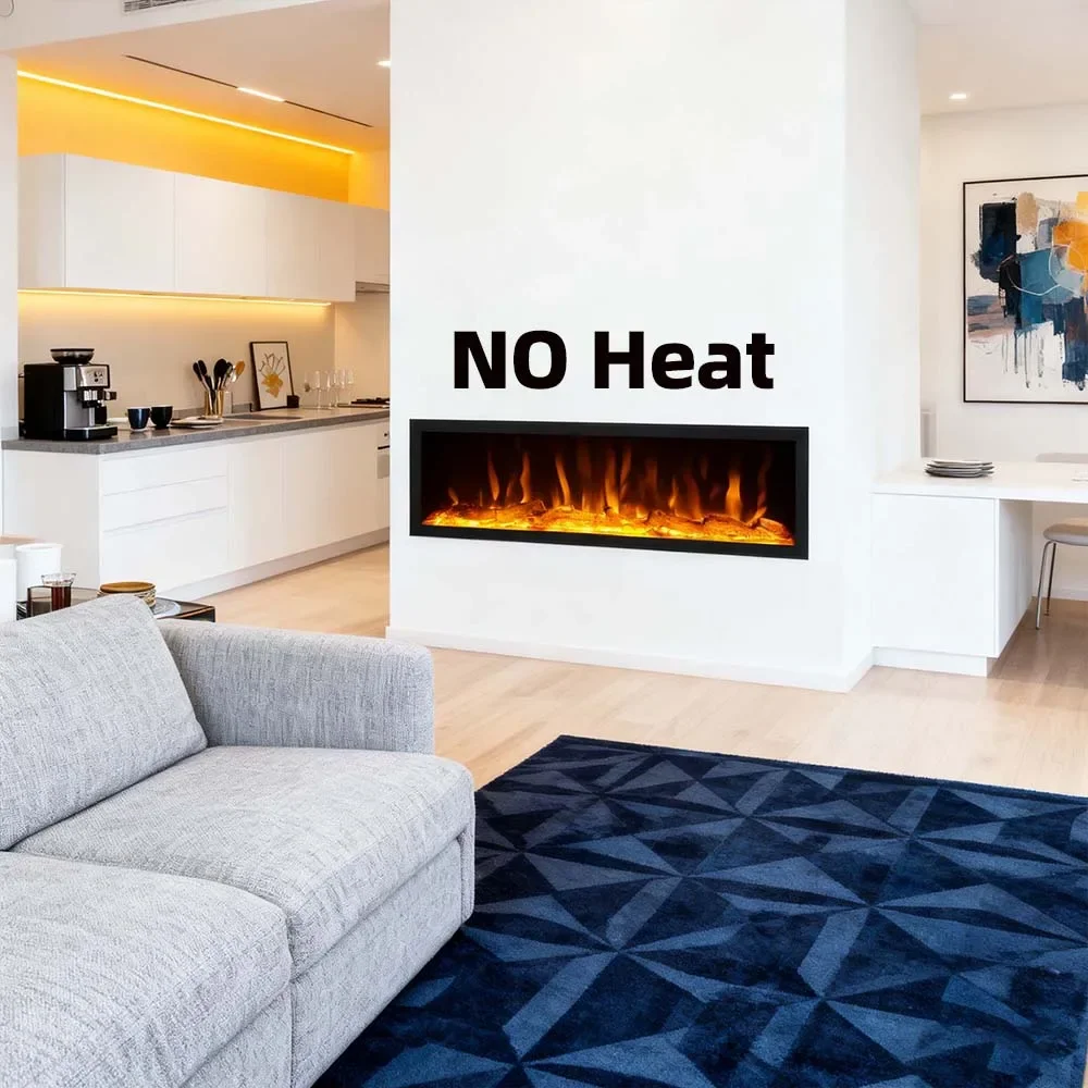 Electric Fireplace, 28''30''Retro, 750, Glass - detail 38