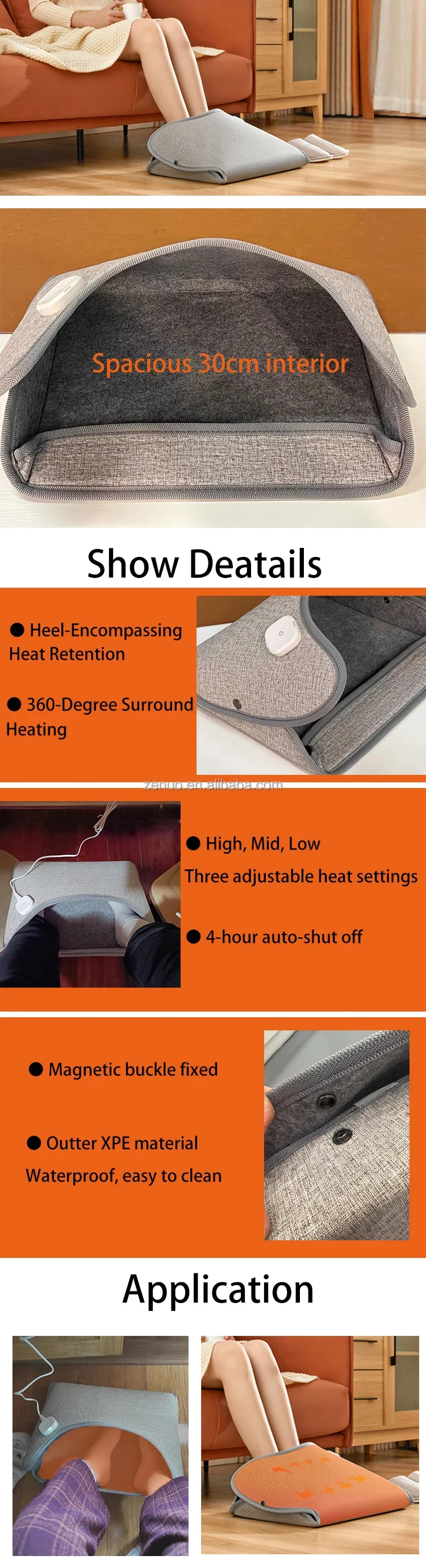 Electric Foot Warmer, Portable, 110 - detail 6