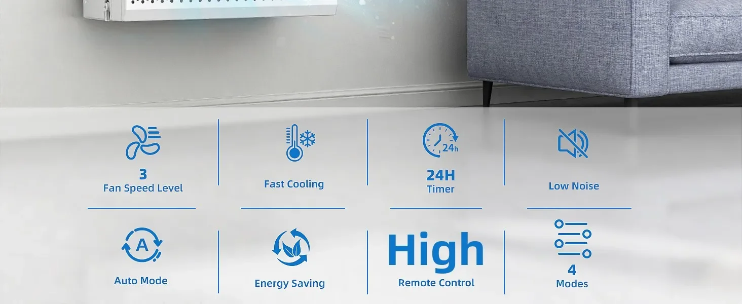 Window Air Conditioner, WIFI, 6000BTU, 8000BTU, 10000BTU - detail 10