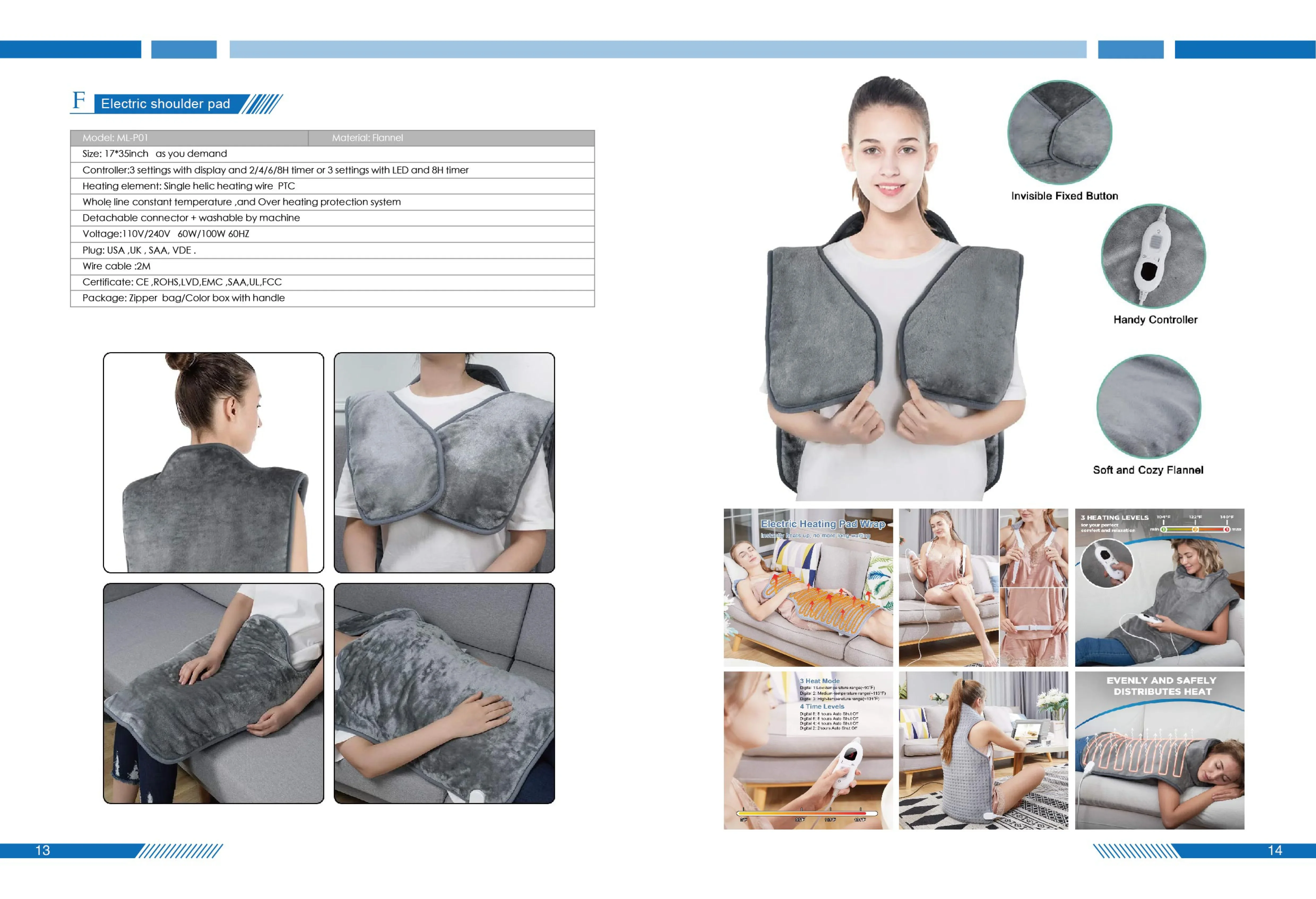 Heating Pad Thermal Blanket, Portable, PTC - detail 32