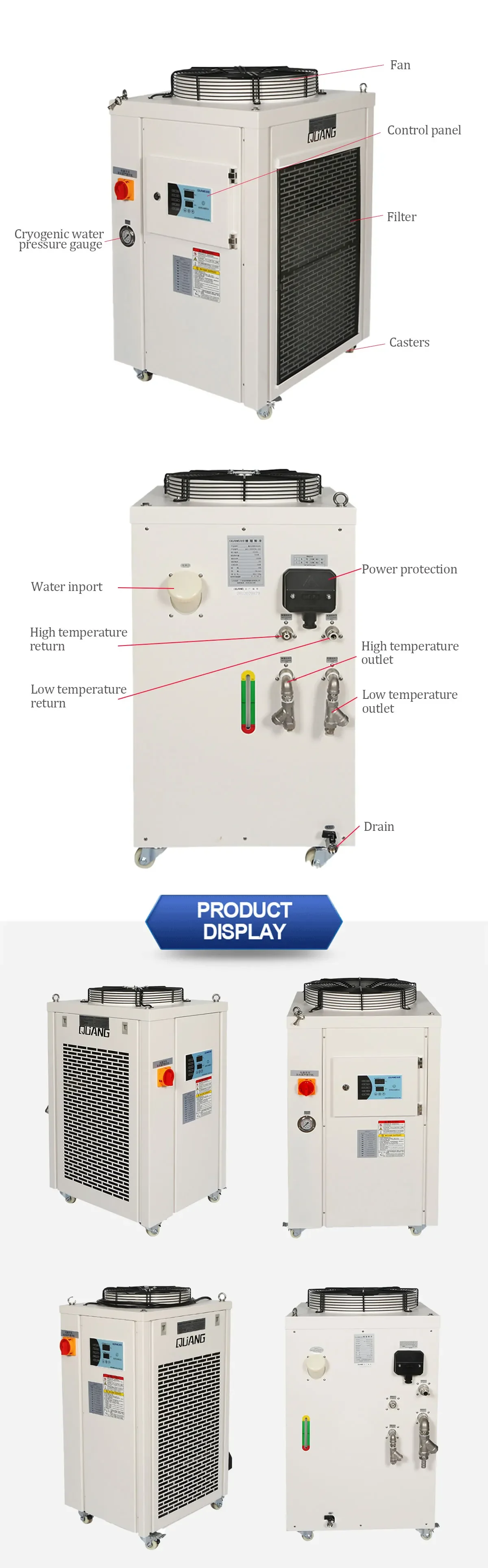Air Cooled Water Chiller, 1hp, 5hp - detail 6